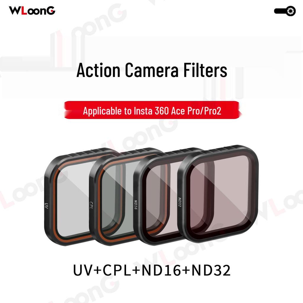 Insta360 AcePro Filter Set: CPL Polarizer, ND Neutral Density, UV Filter