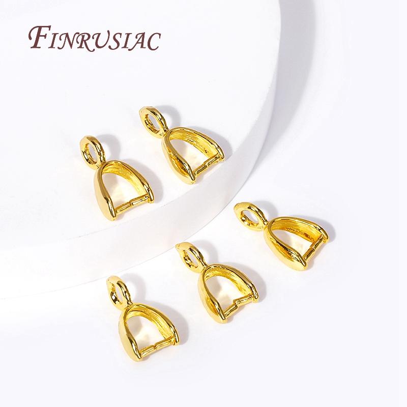 18K Verguld Knijper Hanger Oogje, Messing Hanger Sluitingen Knijper Clip Oogjes Haken Connector DIY Handgemaakte Sieraden Maken Accessoires