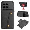 Phone Case For Xiaomi Poco F8 Pro / Redmi K90 5G with Card Slots Kickstand Leather + TPU Phone Cover
