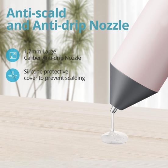 Kabelloser Heißkleberbrenner mit 30 Stück Stäben 30s Vorheizen Automatische Abschaltung