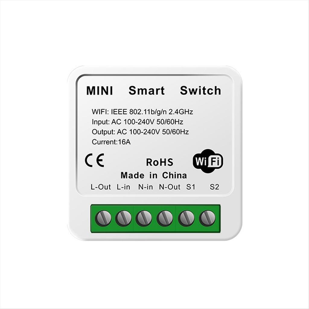 Tuya 16A MINI Wifi Switch DIY 1-Way Remote Control Timer Relay Automation for Smart Life Work