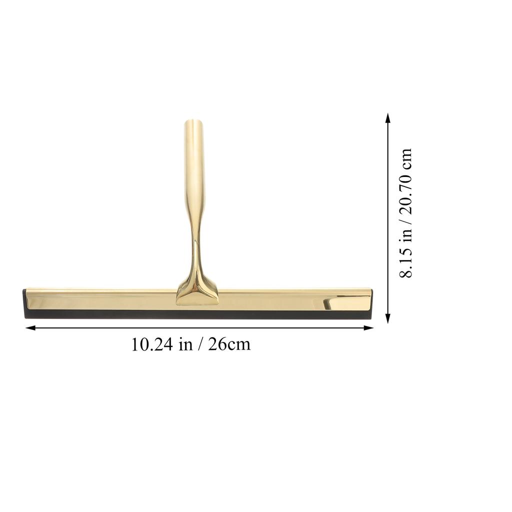 Golden Shower Squeegee Stainless Steel Wiper Scraper For Glass Door Mirror Window Tile Cleaning Tool Household Merchandises