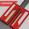 Cabinet Hardware Template Aluminum Alloy Cabinet Door Hole Locator Template Tool Edge Banding Tools Metal Mounting Mold For