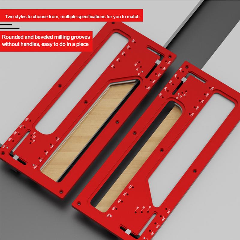 Cabinet Hardware Template Aluminum Alloy Cabinet Template Tool Hole Drilling Mold Sturdy Mounting Mold Edge Banding Tools for