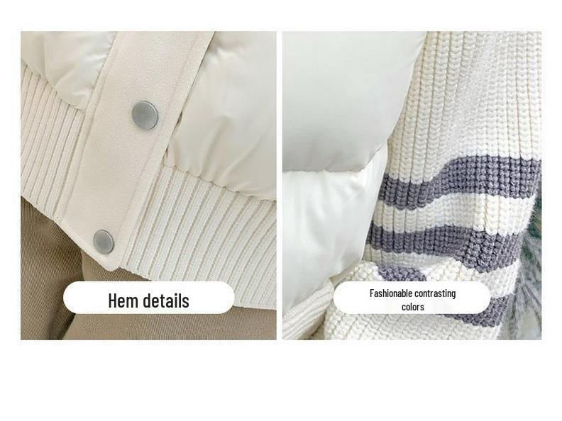 Women's High-End Winter Chenille Cotton Stand-Up Collar Knit Jacket