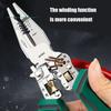 Wire Stripper Tool Multifunction Wire Strippers Electrical 8 In 1 Wire Cutter Wire Crimper Adjustable Wire Stripping