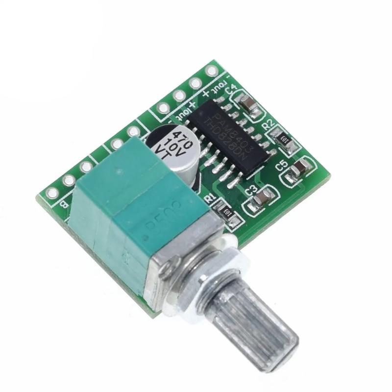 1/3 Stück 2 * 3W Lautstärkeregelung Mit Potentiometer Mini Pam8403 DC5V 2-Kanal USB Digitaler Audioverstärker Board Modul