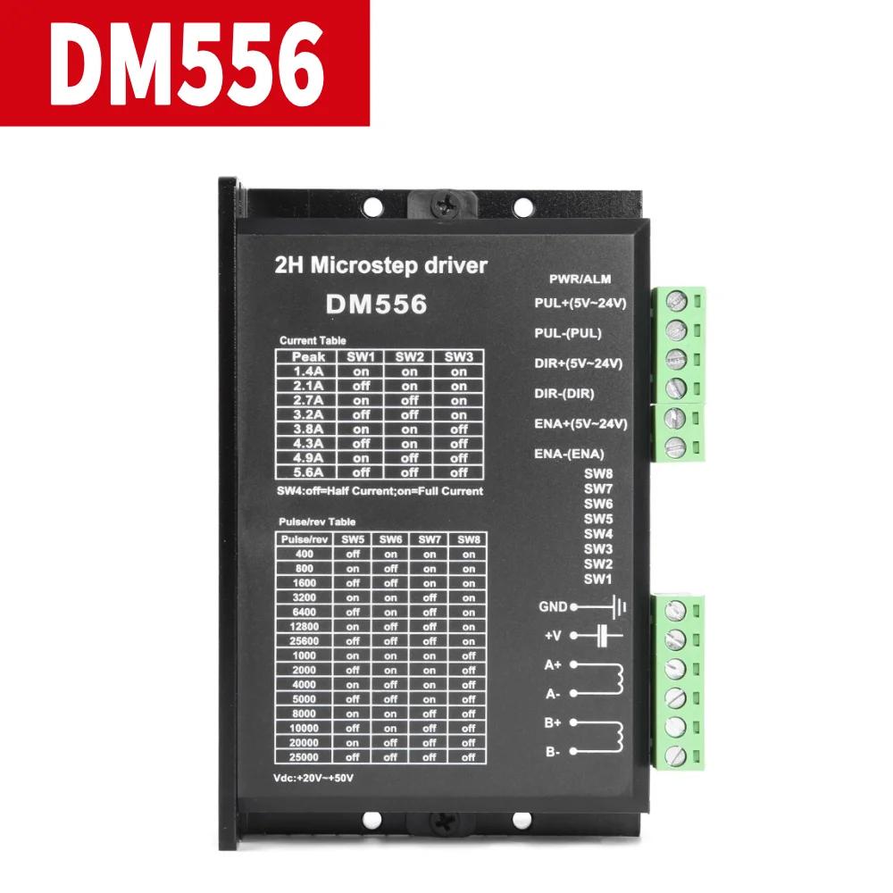 DM860H DM860 Stepper Motor Drive 0-200khz 2 Phase Stepper Motor Controller AC18-80V Or DC 24-110V Suit For Nema34 Stepper Motor