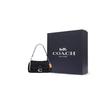 Coach Soft Tabby 26 Classic Monogram Fabric Flap Closure Shoulder Bag Women Shoulder Bag Black CG094-LHDRJ
