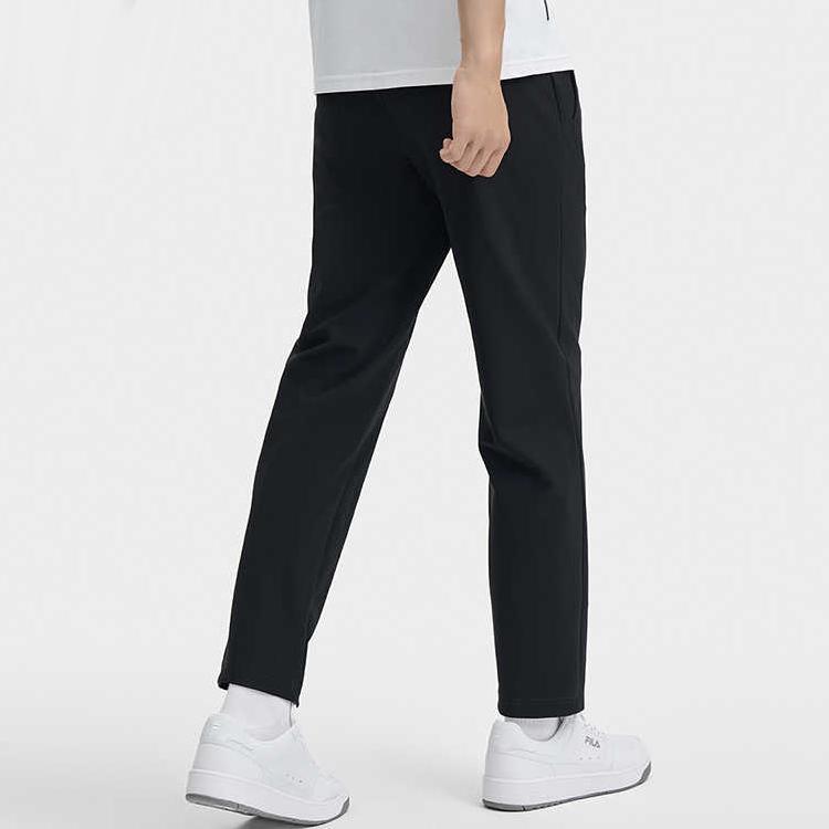 New FILA Knitted Sweatpants Men's Jet Black F11M443602FBK