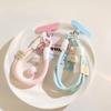 Cute Clouds Star Colourful Mobile Phone Strap Short Wrist Strap Charm Keychain Camera Chain Lanyard Universal Phone Case Lanyard