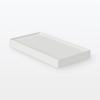 MUJI Recycled Polypropylene File Box Standard Lid with White for 15cm Width Casters, Gray, (NCE51A3A)