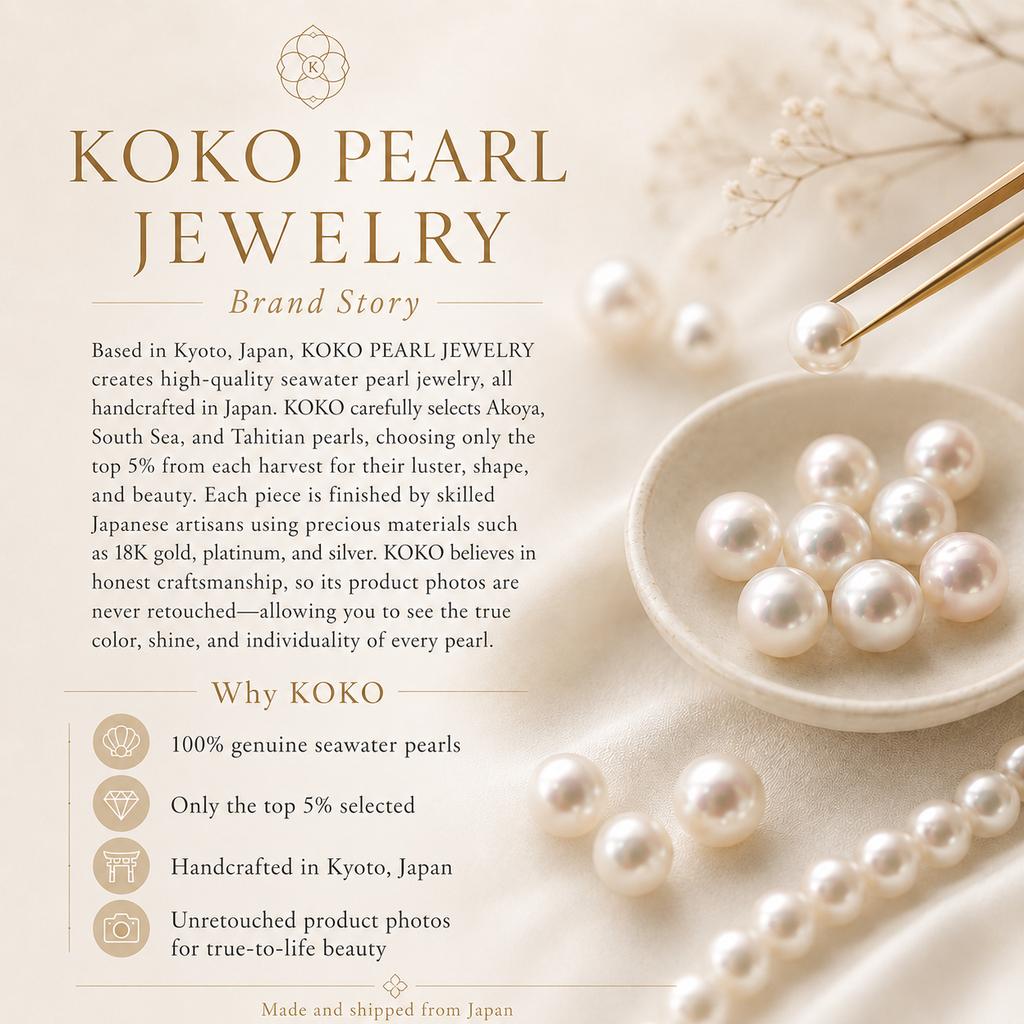 Akoya Pearl Bracelet Handcrafted In Kyoto Japan Natural Genuine Pearl 10k Akoya [KOKO PEARL JEWELRY] Women, Gold, Bracelet, Br2554-10k-7