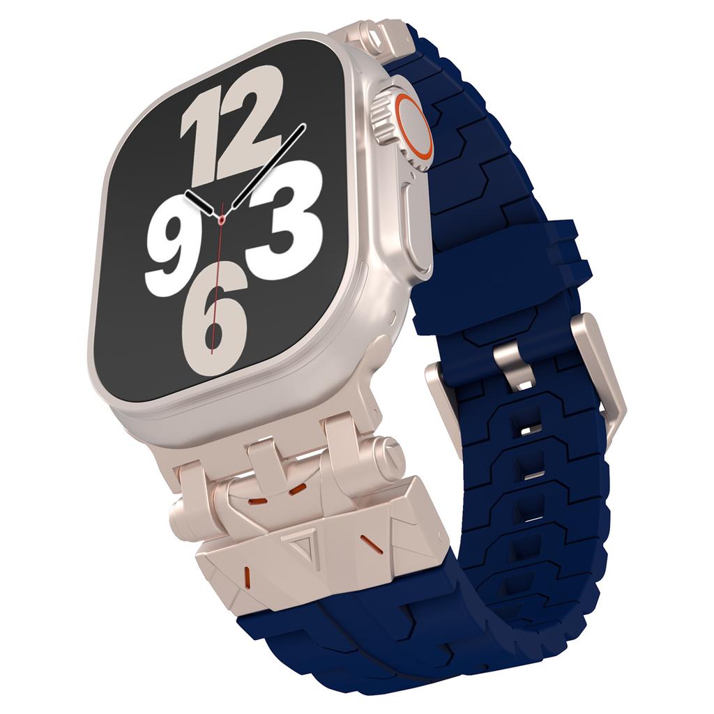 1 szt. Silikonowy pasek do Apple Watch S10 46mm dla Apple Watch Pasek mechaniczny 9 8 7 6 5 4 Ultra 2 49mm 45mm 44mm 42mm Bransoletka Akcesoria do smartwatcha