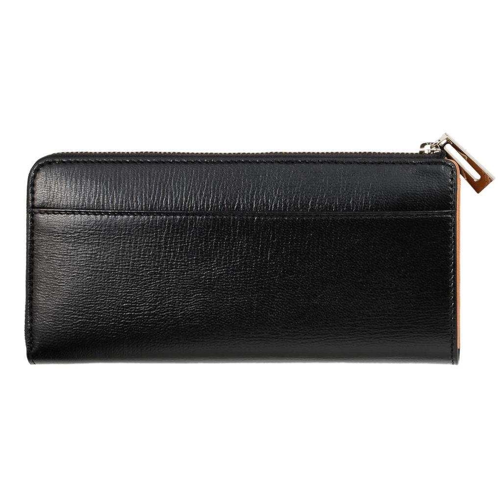 Milagro Bonaudo Palmellato Ziegenleder L-förmiger Reißverschluss Lange Geldbörse (Herren Langbörse mit Reißverschluss, Große Kapazität, Münzfach, Kartenhalter, Echt