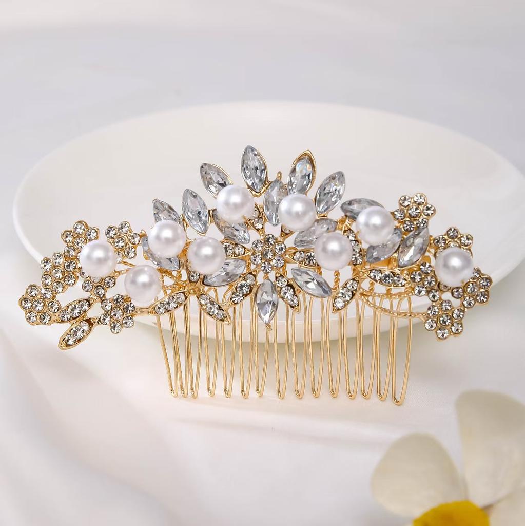 1pc Luxurious Bridal Hair Accessory Sparkling Rhinestone Headpiece for Wear Wedding Parties Ceremonies Women's Jewelry Hairpins