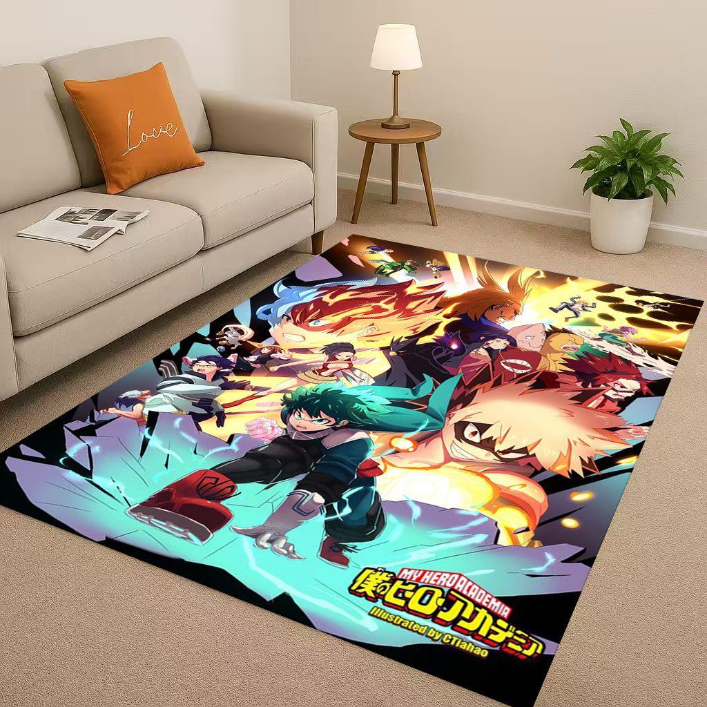 Anime My Hero Academia Bakugou Deku Kreskówka Salon Antypoślizgowy Dywanik Dywan do Sypialni Pokoju Zabaw Sofa, Dekoracja Domu Wycieraczka
