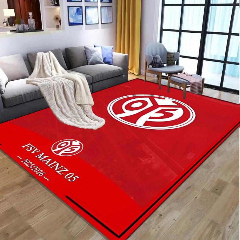 05 1FSV Mainz 05 Pattern Rug, Indoor/Outdoor Mat, for Picnic, Gameroom, Bedroom, Office, Living Room, Home Decor Carpet, Birthday Gift