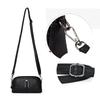 Waterproof Commute Shoulder Bag PU Leather Messenger Bag Portable Crossbody Bag  Students