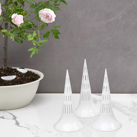 10Pcs Planter Aeration Tubes, Flower Pot Irrigation Spikes Prevent Overwatering, Plant Ventilation Tubes for Indoor Outdoor Potted Plants