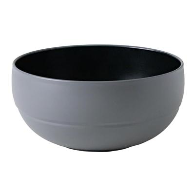 [Limited Color] Asahi Koyo Round Bowl (Donburi) - Gray (Light Ink) - 1 Piece - Microwave and Dishwasher Safe - Comfortable To Hold - Made In Japan -