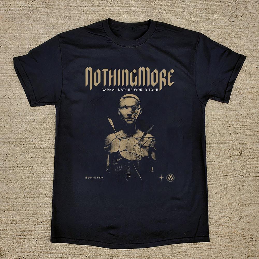 НОВЫЙ Черный Футболка Nothing More Band Carnal Nature World Tour Все Размеры Унисекс M