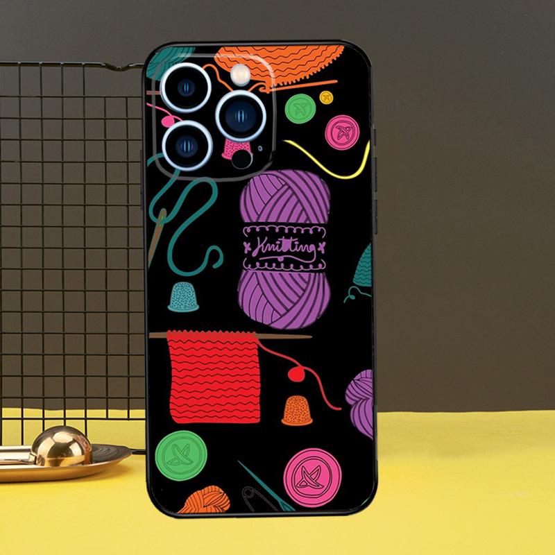 Sewing Scissors Phone Cover For iPhone 12 13 Mini 11 14 Pro Max X XS XR Max 7 8 Plus SE Soft Case Fundas