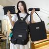 Schoolbag New Four-piece Fashionable Versatile Large-capacity Schoolbag Third To Fifth and Sixth Grades Middle and High School Students Backpack