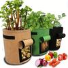 3pcs Potato Grow Bag with Harvest Window, Non-woven Vegetable Planting Pot for Home Garden Cultivation