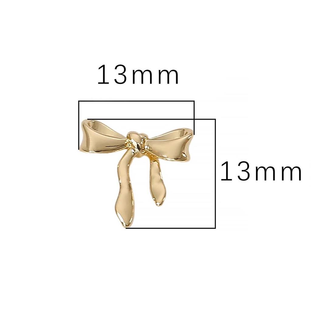 Kupfer glatter dreidimensionaler Schleifenanhänger für DIY-Schmuckherstellung, Bastelzubehör