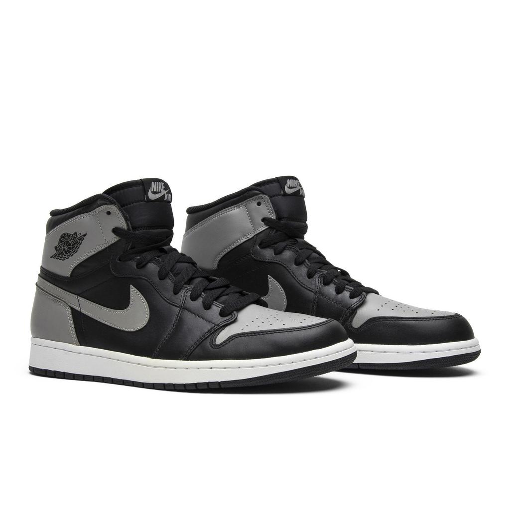 Air Jordan 1 Retro High OG 'Shadow' 2013 (Unisex) Black / Soft Grey Vintage Basketball Shoes 555088 014