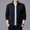Men S Long Sleeve Zip Up Knit Cardigan Warm Fashion Sweater