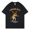Jesus Funny Christian Gym Meme Tshirt Fashion Vintage Short Sleeve Tshirt Unisexs Women Clothing Casual Cotton TShirt Streetwear
