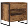 Nightstand Set of 2 Reclaimed Wood Look 50 X 39.5 X 50 Cm Engineered Wood