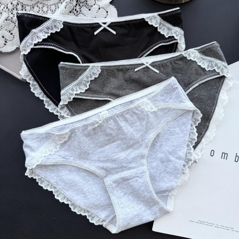 Ladies Spring and Summer High Quality Cotton Cute Sexy Low Waist Underwear