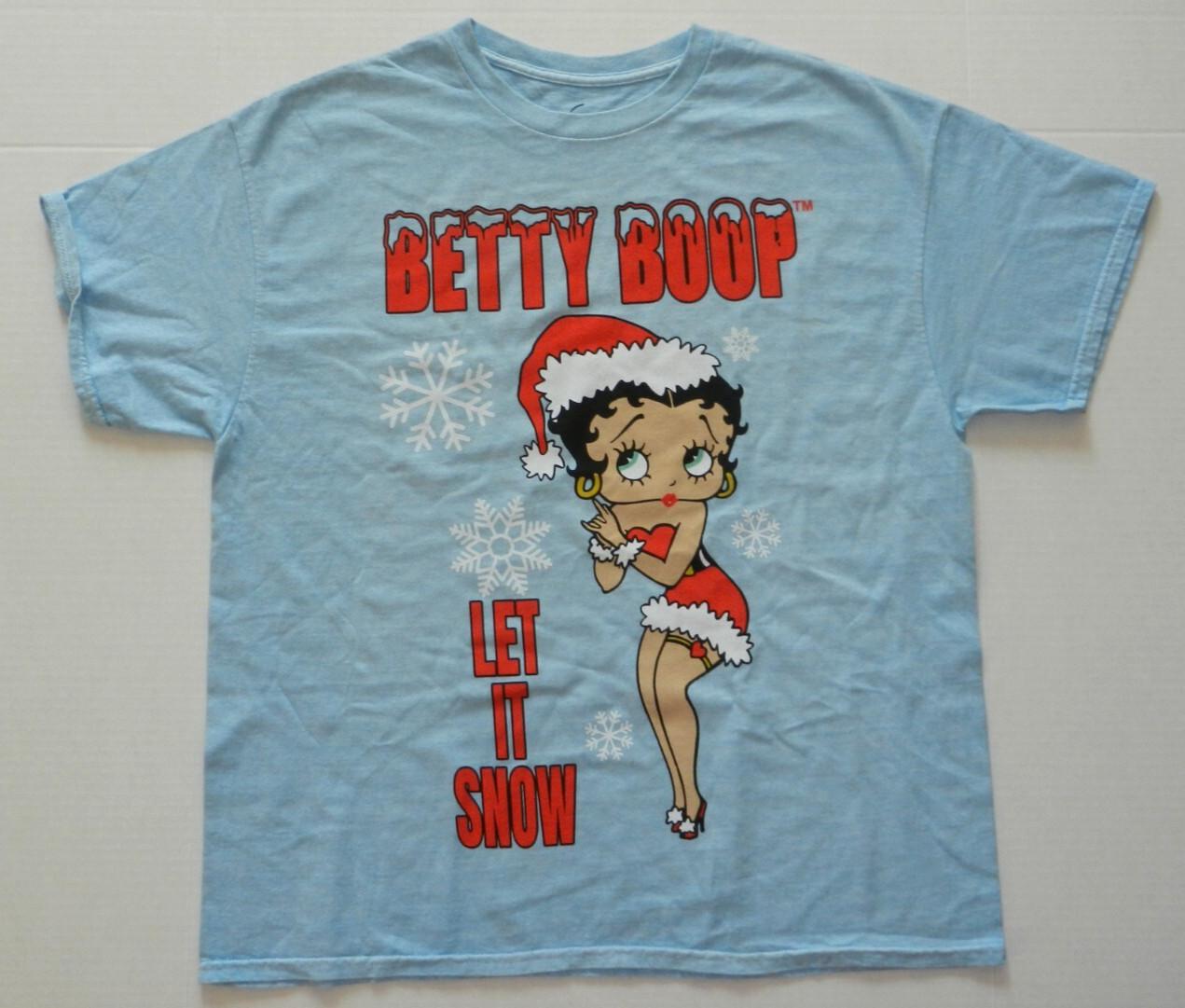 26 BETTY BOOP Let It Snow T-shirt New Unisex T-Shirt XXL