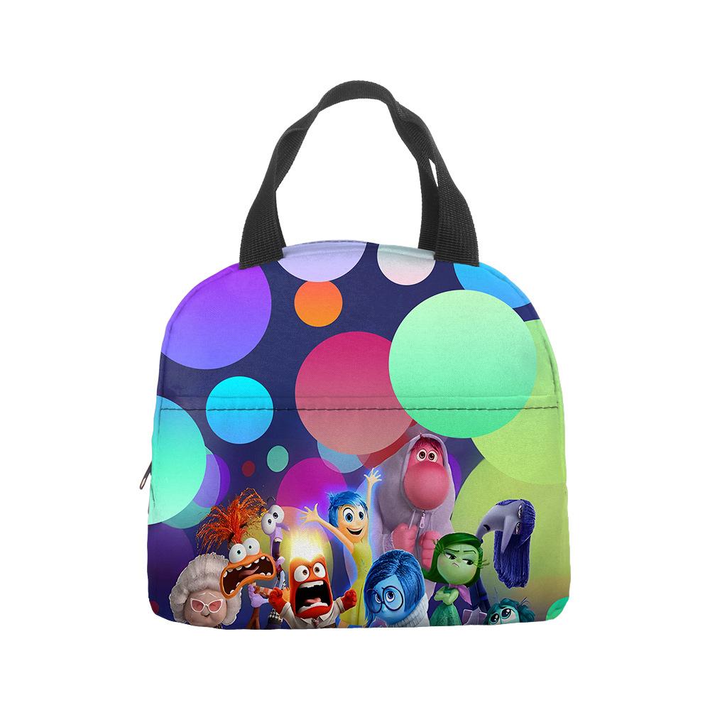 Mind Secret Service 2Inside Out 2 Plush Insulated Lunch Box Bag Portable Foil Ice Bag Picnic Bag