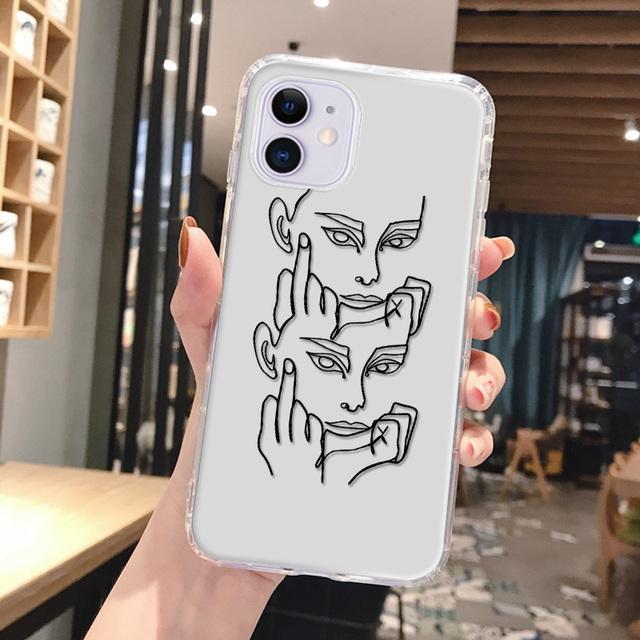 Blumenbedruckte, durchsichtige, gemusterte Hülle, Telefonabdeckung, Silikon-TPU für Xiaomi, iPhone, Samsung, widerstandsfähige, stoßfeste Handyhülle