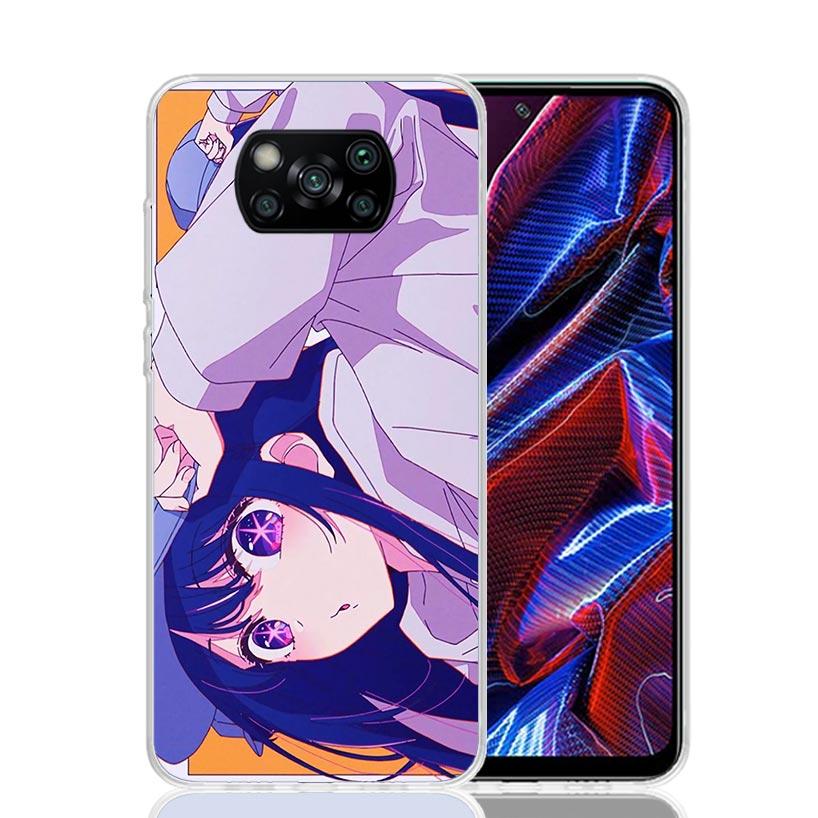 Japan Anime Oshi No Ko Phone Case For Xiaomi Poco F7 Ultra X7 X6 Pro X5 Redmi 15 15C 13 13C 12 12C 10 10A 10C 9 9A 9C 9T Shell P