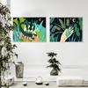 Horoscope Constellation Jungle Poster Taurus Libra Capricorn Zodiac Print Astrology Gift Canvas Painting Nursery Wall Art Decor