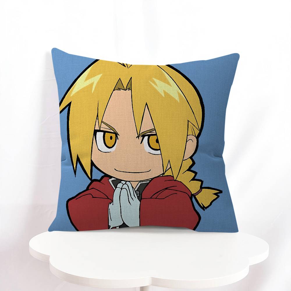 E-Edward Elric Cushion Cover 30x50 Polyester Sofa Cushions Decorative Throw Pillows Home Decoration Pillowcover