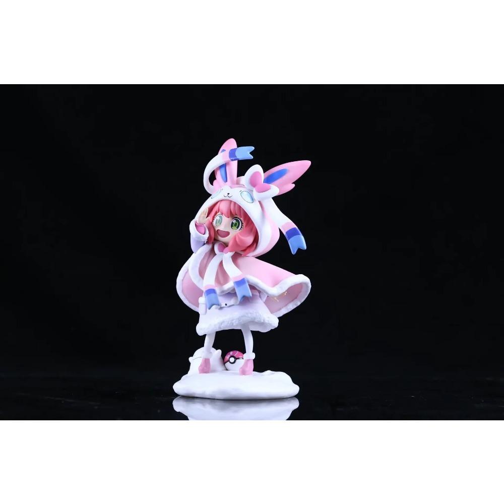 SPY×FAMILY Anya Forger as Pokemon Sylveon Action Figure Toys 21CM no box
