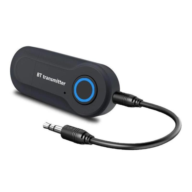 Bluetooth Receiver Transmitter Adapter 2-in-1 Wireless Bluetooth 3.5mm Aux Audio Adapter for Flight, TV, Car, Treadmill