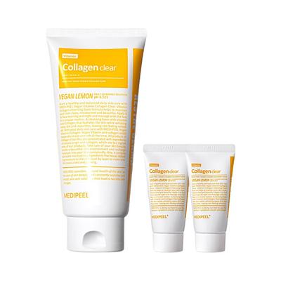 Vegan Vitamin Collagen Clear 300ml + 28ml X2 / Mildly Acidic Cleansing Foam