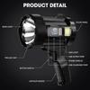 Kmivo Rechargeable Spotlight, 2,000,000 Lumens Super Bright Handheld Led Flashlight, Outdoor Spot Light with Cob Light and Solar Panelsfor Boating