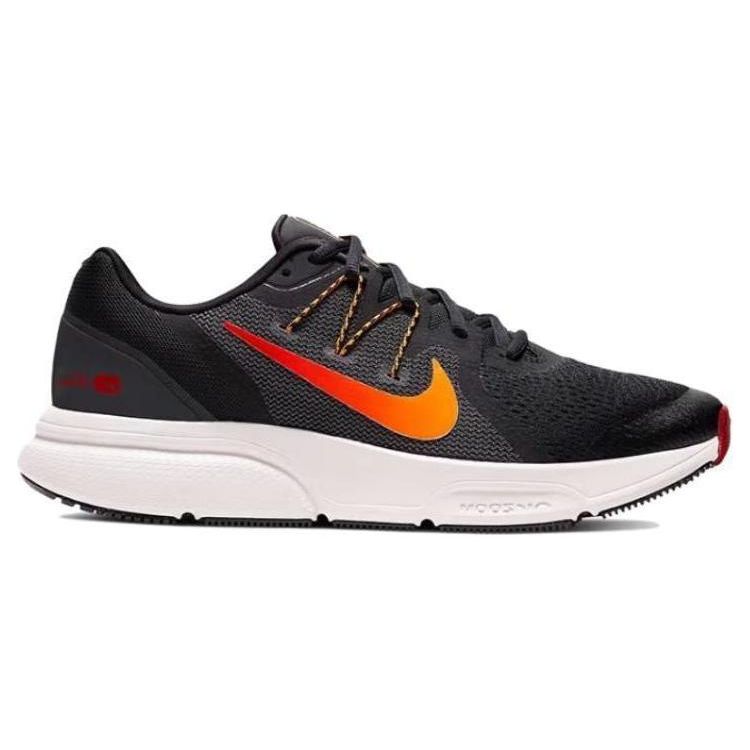 Nike Zoom Span 3 Comfortable Versatile Shock Absorbing Durable Low Top Casual Running Shoes Unisex sneaker Black Red CQ9269-011