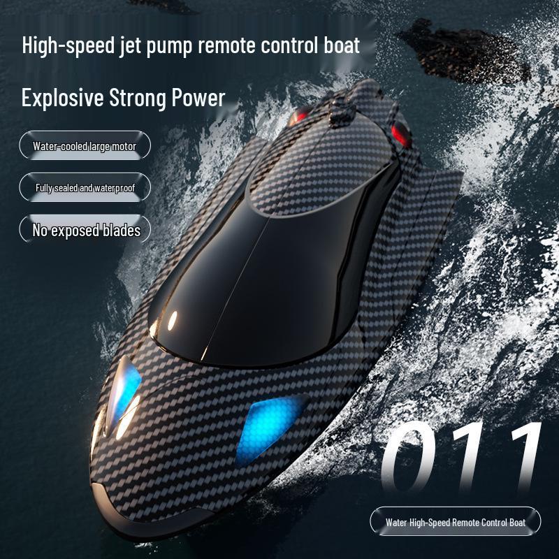 Cross-Border RC Turbojet High-Speed Electric Remote Control Speedboat 011: Water-Cooled, Long-Endurance Racing Boat
