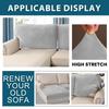 Velvet Sofa Cushion Covers for Living Room Plush Sofa Seat Cover Soft Stretch Sofas Couch Slipcover Furniture Protector