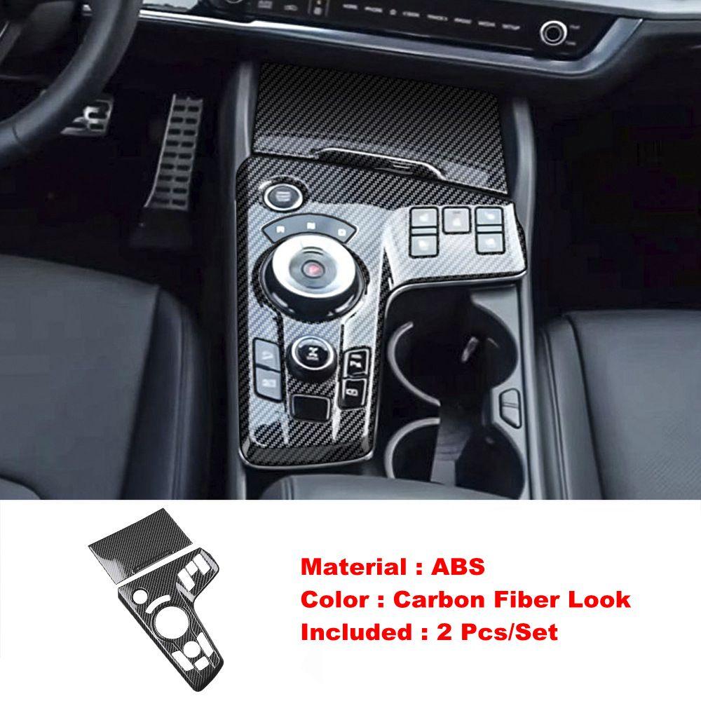 

Для Kia Sportage NQ5 2024 ABS Панель Накладка на Ручку Переключения Передач Автомобиля Наклейка Декор Центральной Консоли 2шт Декоративные Аксессуары Carbon Fiber Look A