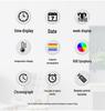 RGB LED Digital Wall Clock - Large Screen, Color Changing, Multifunctional for Living Room